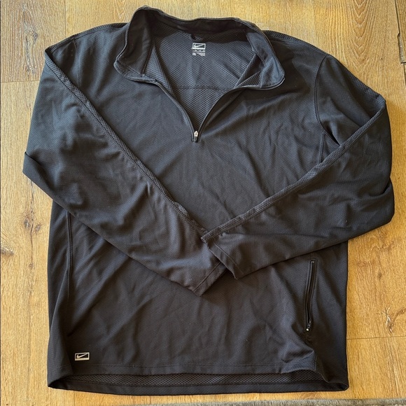 Nike Jackets & Blazers - Nike Black Long-Sleeve Quarter-Zip Top XXL